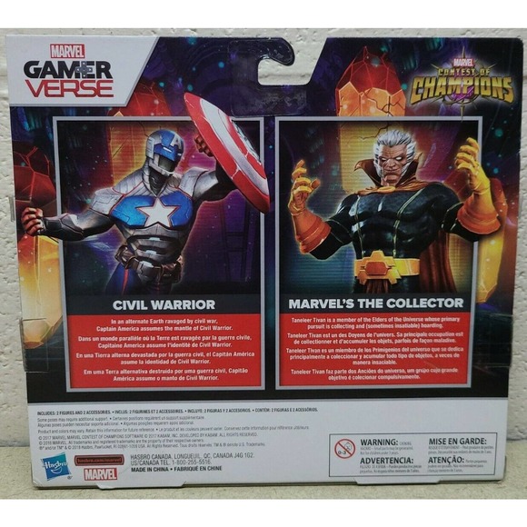 Marvel Gamerverse Contest of Champions Civil Warrior vs The Collector 2-pack - Picture 2 of 3